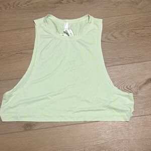Mint Green Sleeveless Crop Top